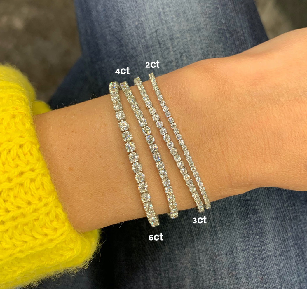 2.00 Carat Diamond Eternity Tennis Bracelet. VS Clarity F G Color
