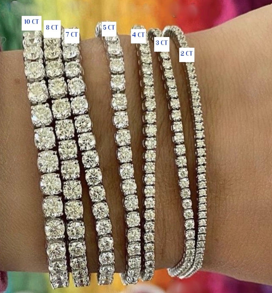 5.82 CTW 14k Lab Diamond Tennis Bracelet ⋆ Diamond Exchange Houston