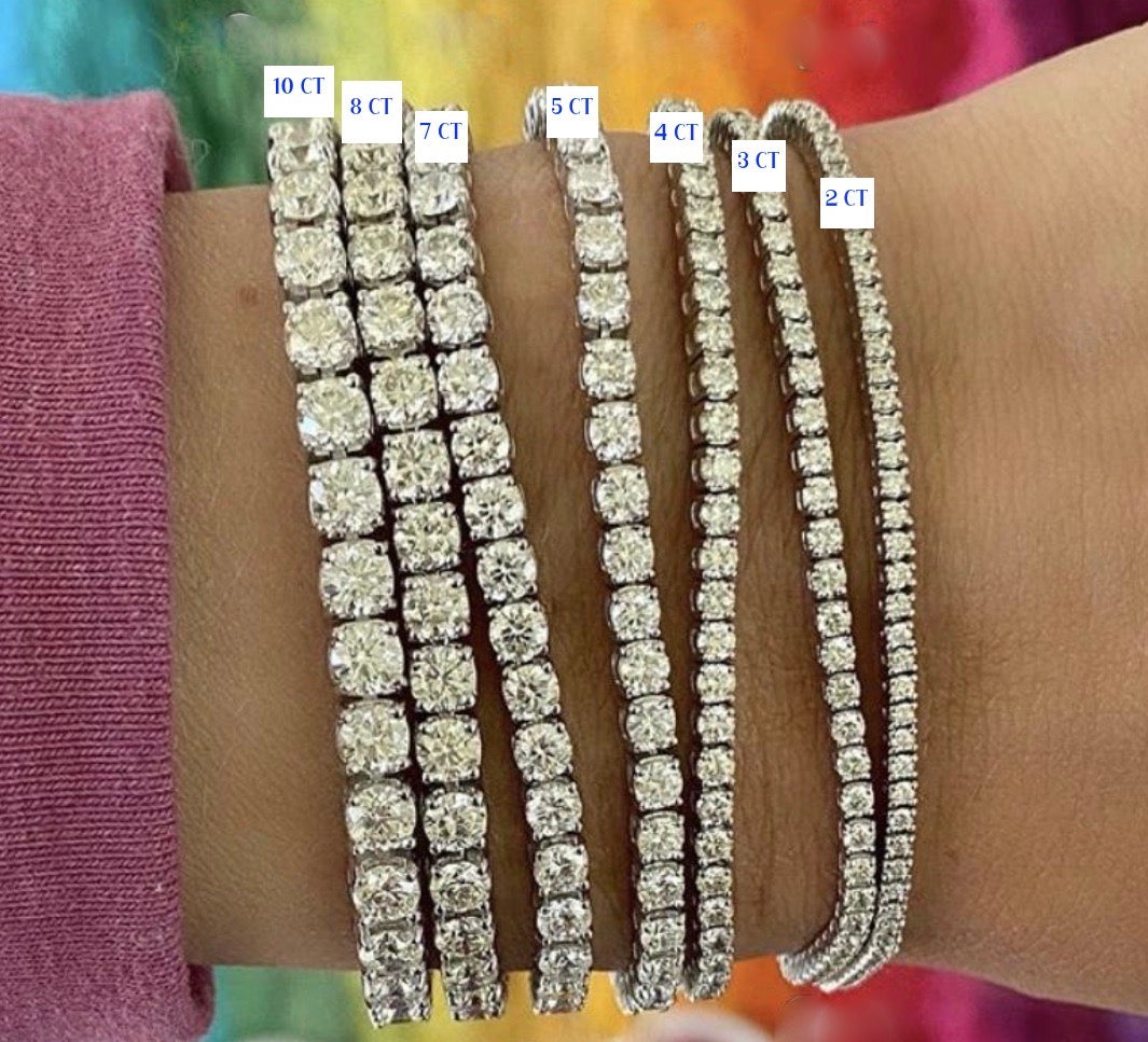 Buy Gold & Silver Diamond Tennis Bracelet, Classic Tennis Bracelet, Bridal  CZ Link Bracelet, Cubic Zirconia Premium Jewelry, Icey Iced Out 220 Online  in India - Etsy