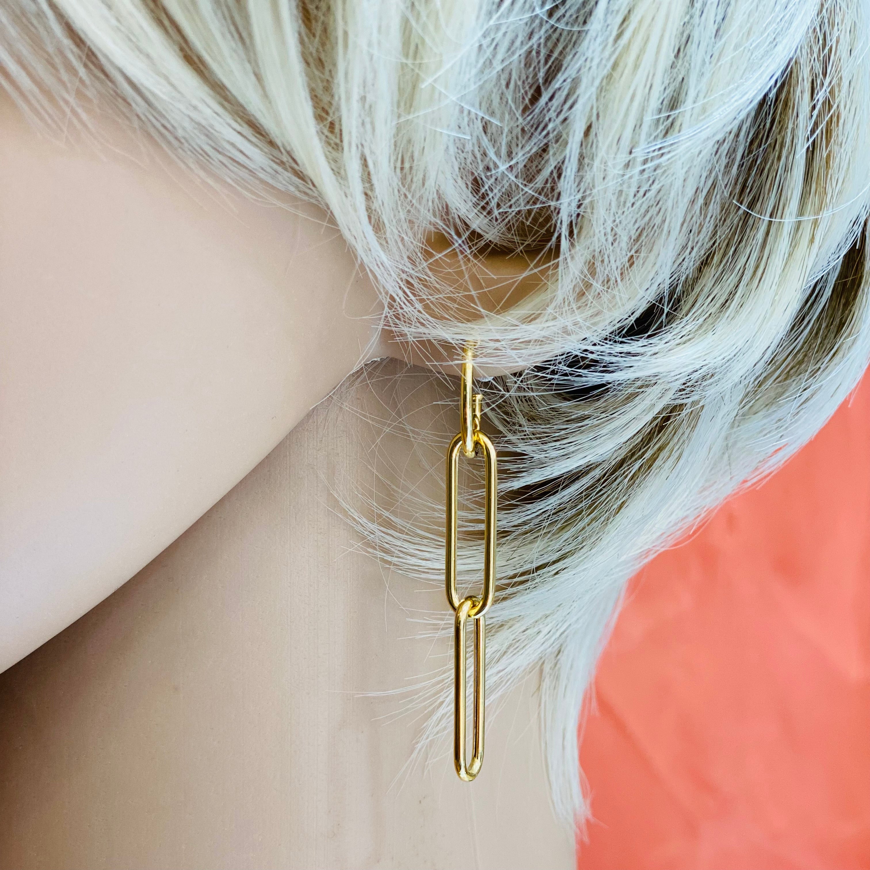 Paper sales clip earring