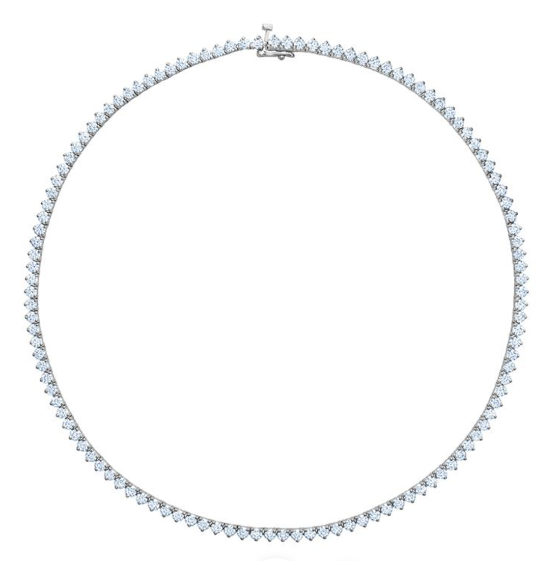Lazio - 3-Prong Riviera Graduated Diamond Tennis Necklace – Gem Jewelers Co.