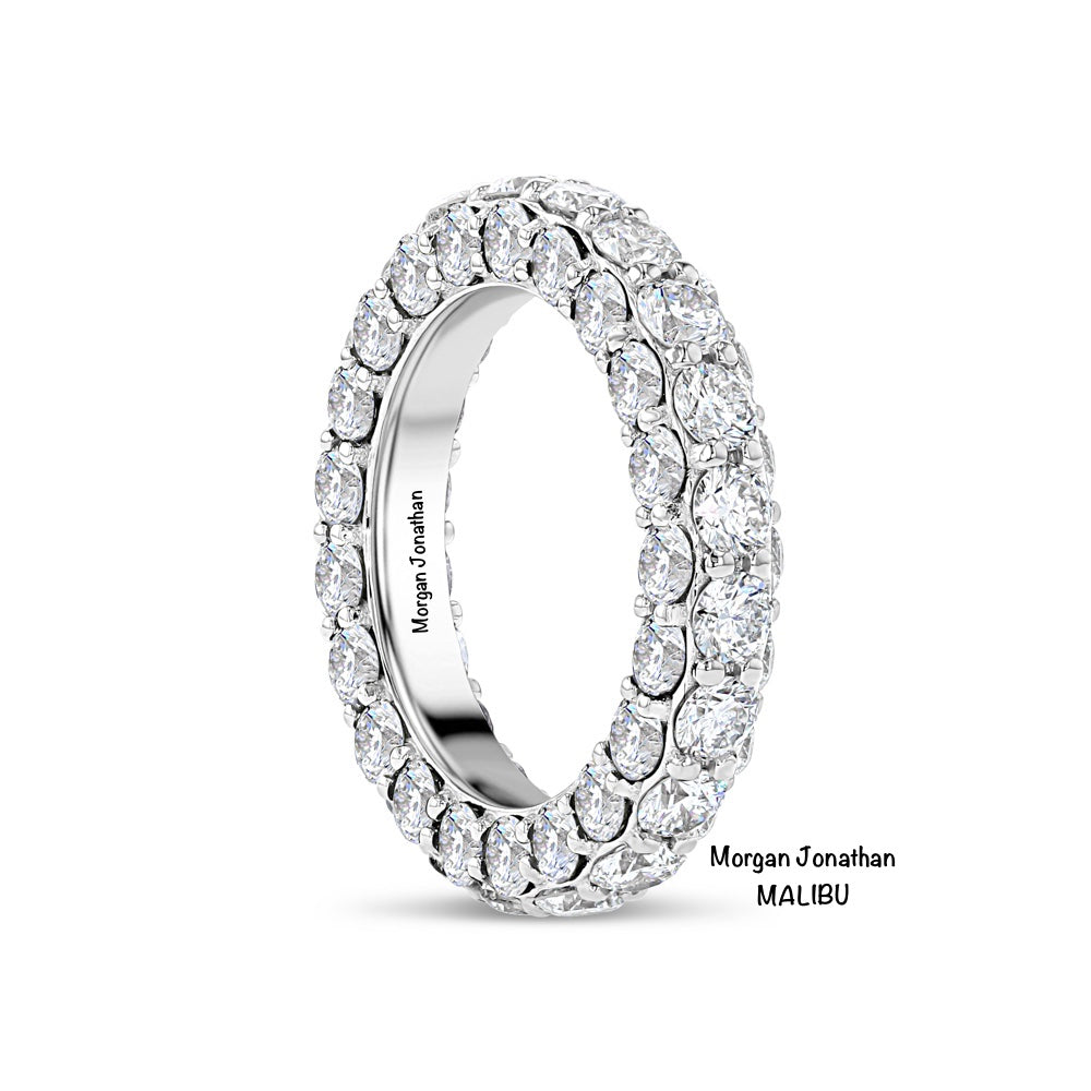 GOLF BIG３純銀メダル JEANI..3.25 CARATS ALL DIAMOND 3 SIDED ETERNITY BAND